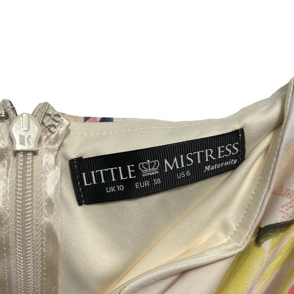 Little Mistress off the shoulder bodycon dress size 6 NWT - Picture 7 of 8